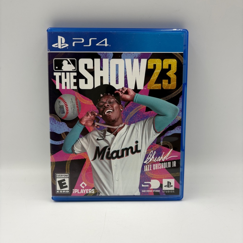 Sony MLB The Show 23 Video Game PS4 Excellent Jazz Chisholm Jr Cover